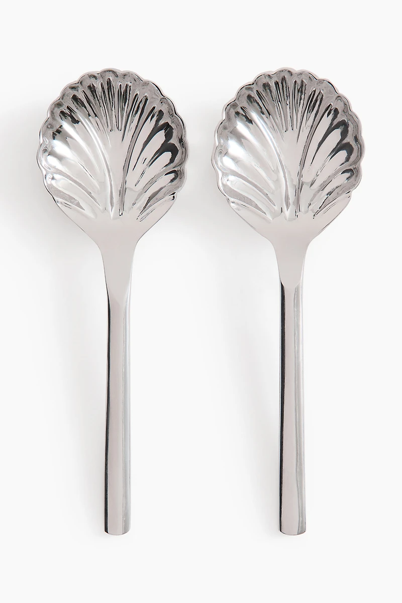 Seashell-Inspired Salad Servers
