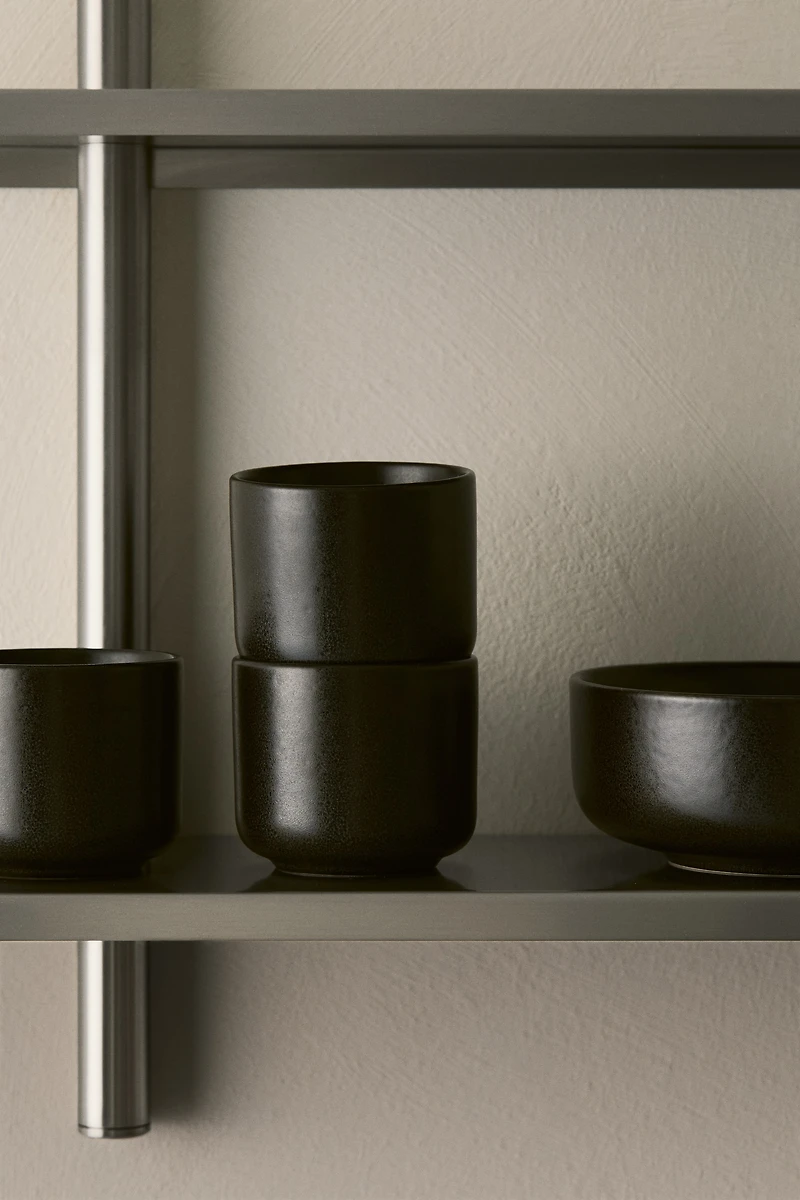 Lot de 2 tasses avec glaçure réactive