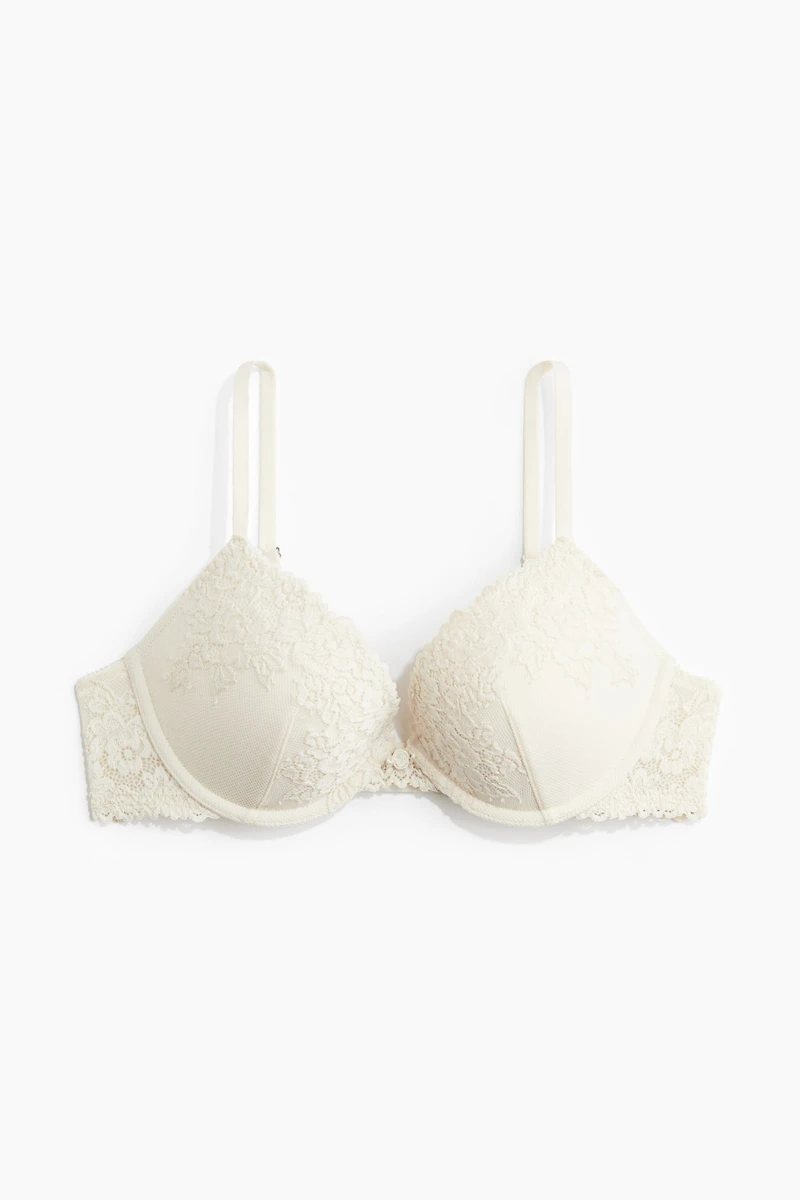Soutien-gorge pigeonnant en dentelle