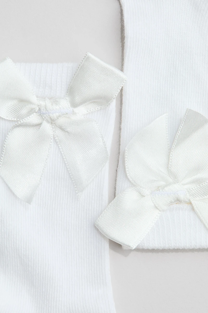 Chaussettes hautes avec nœud