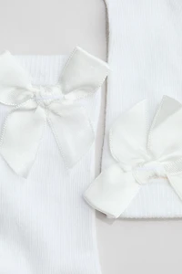 Chaussettes hautes avec nœud