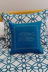 Embroidered-Motif Cushion Cover