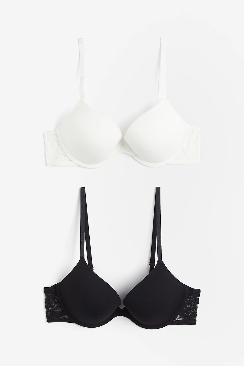 2-pack Cotton Push-up Bras