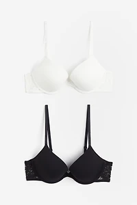 2-pack Cotton Push-up Bras