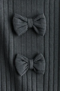 2-Piece Knit Bow-Detail Set
