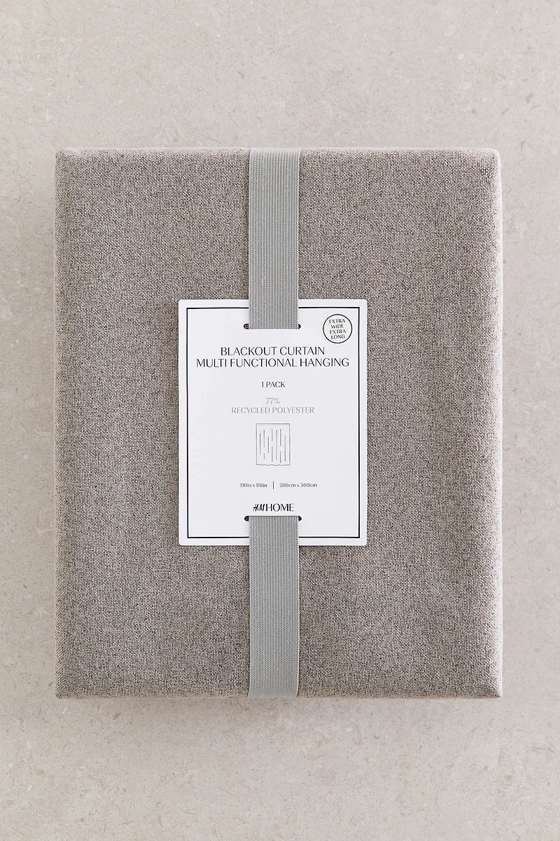 Single-Pack Wide Blackout Curtain Panel