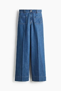 Jean large taille haute