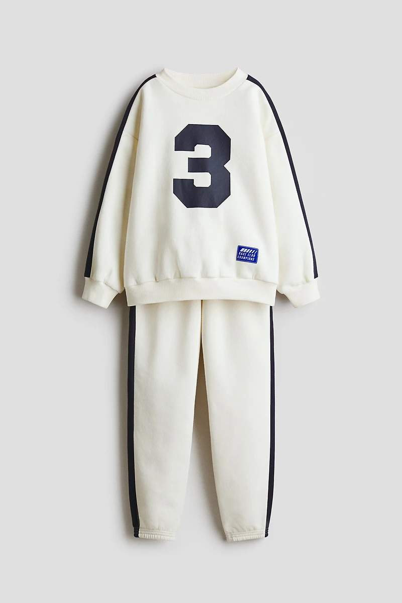 Ensemble 2 pièces en molleton imprimé