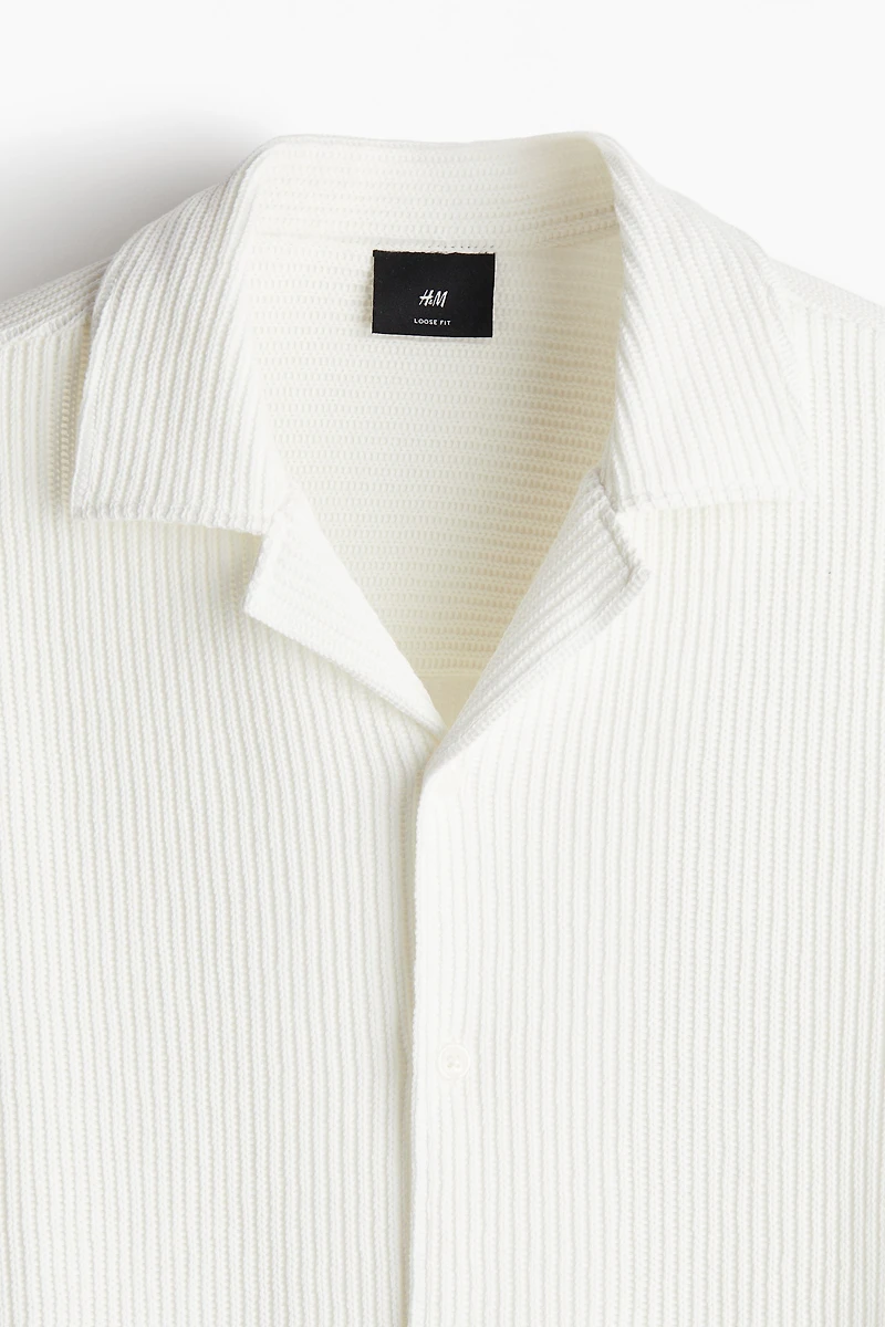 Loose Fit Ribbed Resort Shirt