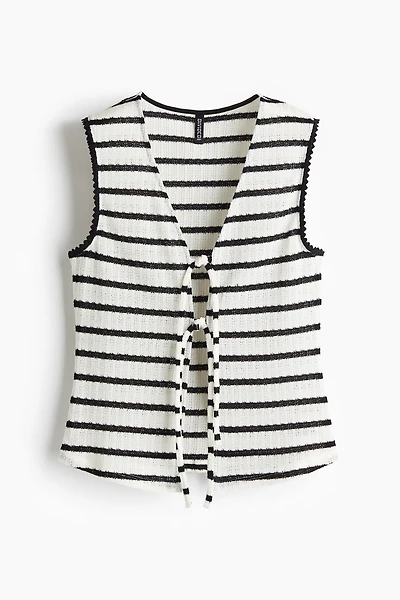 Knit Tie-Front Top