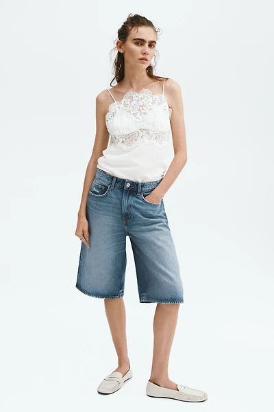 Denim Bermuda Shorts