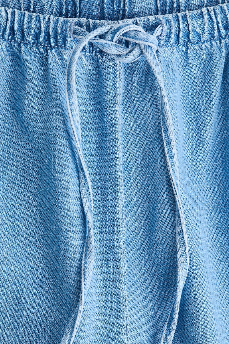 Denim Drawstring Pants
