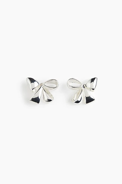 Bow-Shaped Stud Earrings