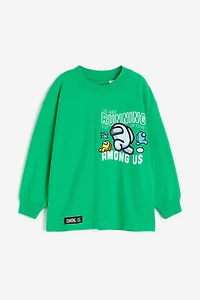 Printed Long-sleeved T-shirt