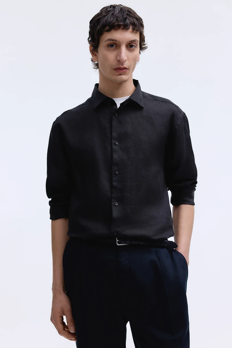 Slim Fit Linen Shirt