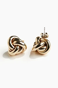 Knot-Shaped Stud Earrings