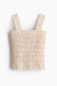 Haut sans manches en jersey dentelle