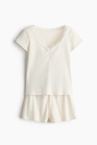 Pyjama en jersey pointelle