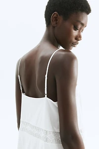 Lace-Inset Strappy Dress
