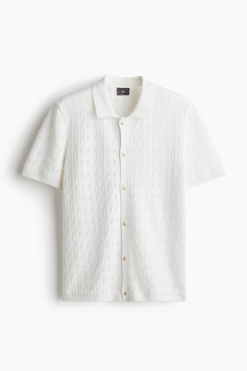 Chemise Coupe Classique en maille pointelle