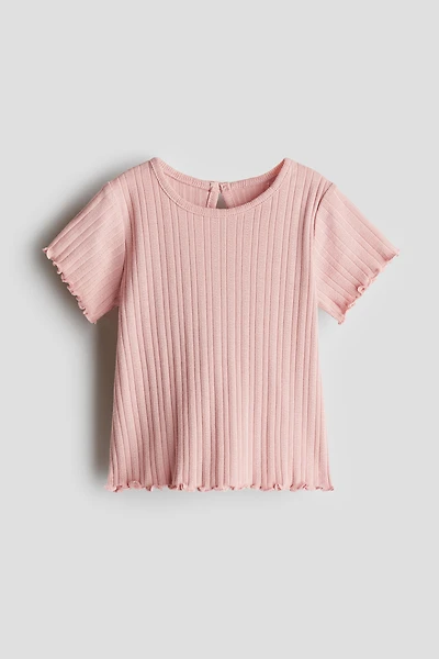 Ribbed Jersey Top