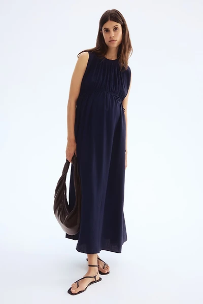 MAMA Drawstring-Detail Dress