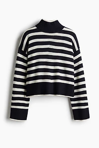 Fine-knit turtleneck jumper