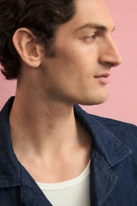 Regular-Fit Denim Resort Shirt