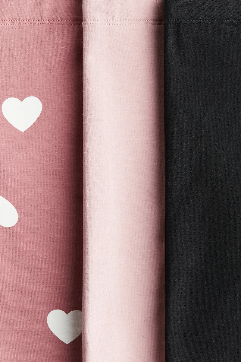 3-pack Brushed-Inside Jersey Leggings