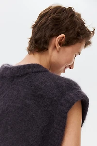Mohair-Blend Sweater Vest