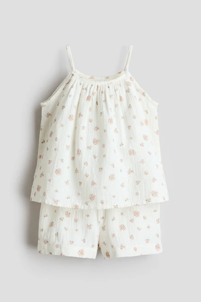 Ensemble 2 pièces en mousseline de coton