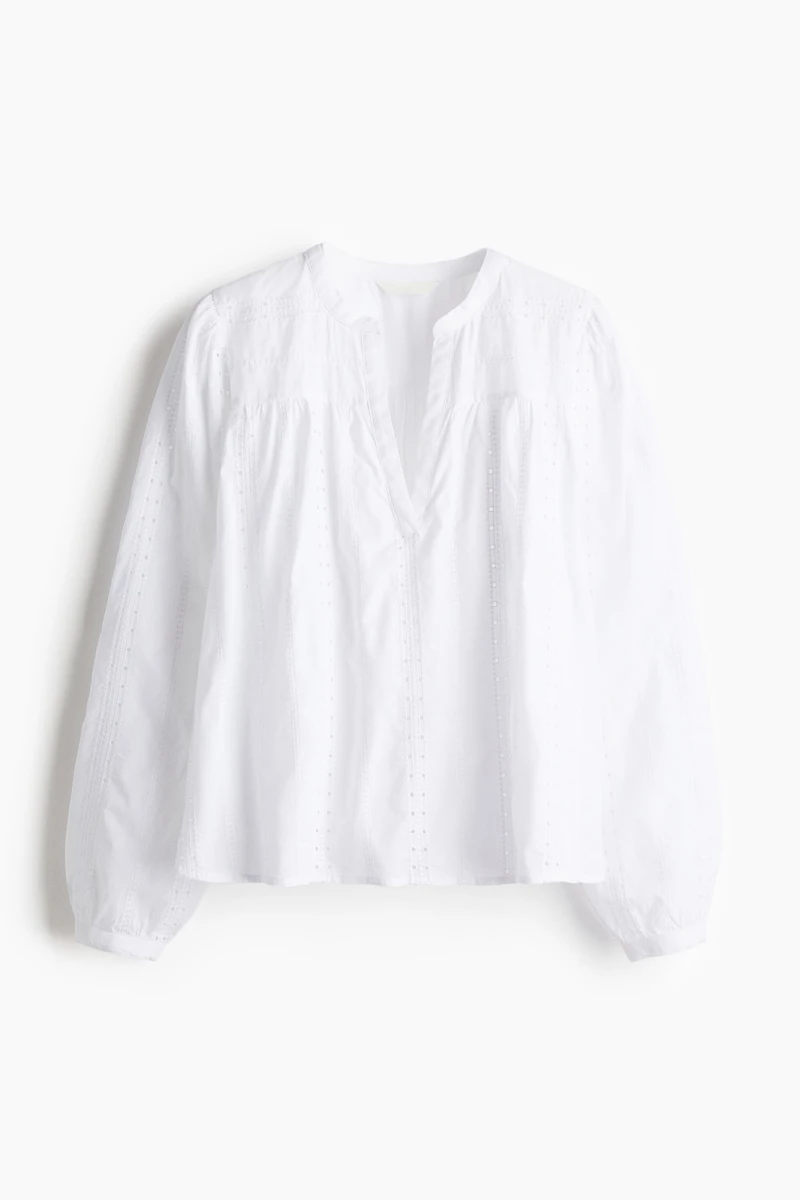 Embroidered Cotton Blouse