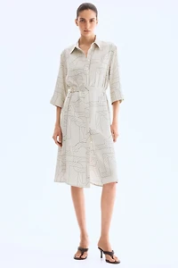 Robe chemise avec ceinture
