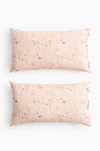 Lot de 2 taies d'oreiller fleuries