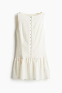 Linen-Blend Dress