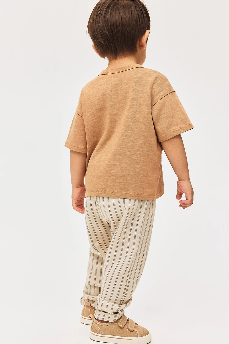 Linen-Blend Joggers