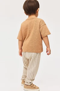 Linen-Blend Joggers