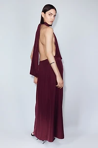 Cape-Sleeved Kaftan Dress