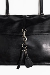 Charm-Detail Handbag