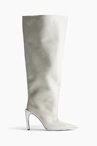 Oversized Leather Boots