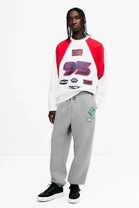 Pantalon en molleton décontracté avec motifs