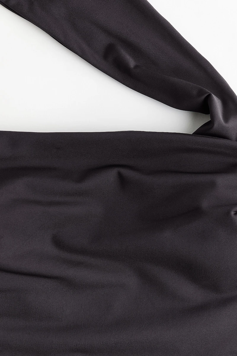 Padded-Cup One-Shoulder Swimsuit