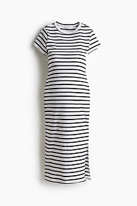 Robe T-shirt MAMA côtelée