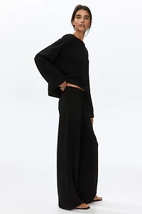 2-Piece Cotton Sweatshirt and Sweatpants Set