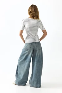 T-shirt en fin tricot