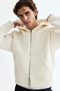 Loose-Fit Scuba Hooded Jacket