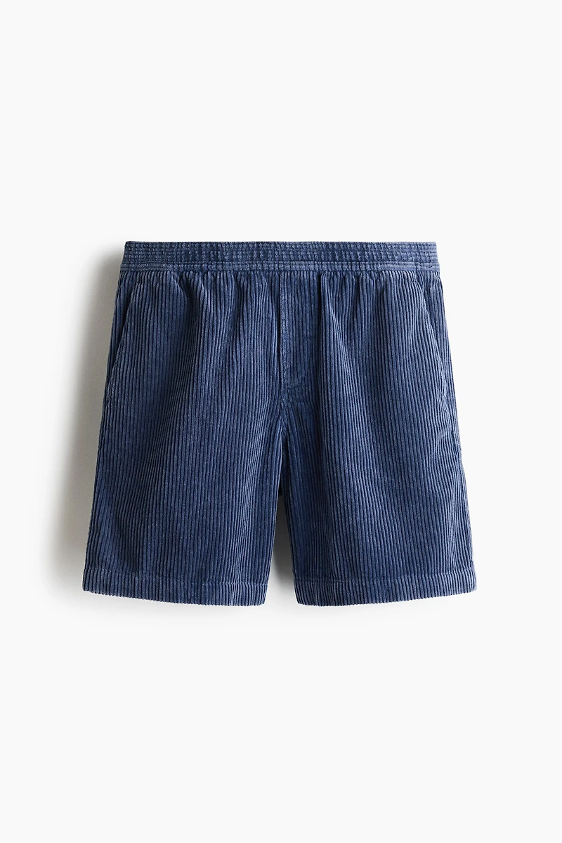 Loose-Fit Corduroy Shorts