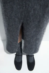 Suede Mary Jane Flats