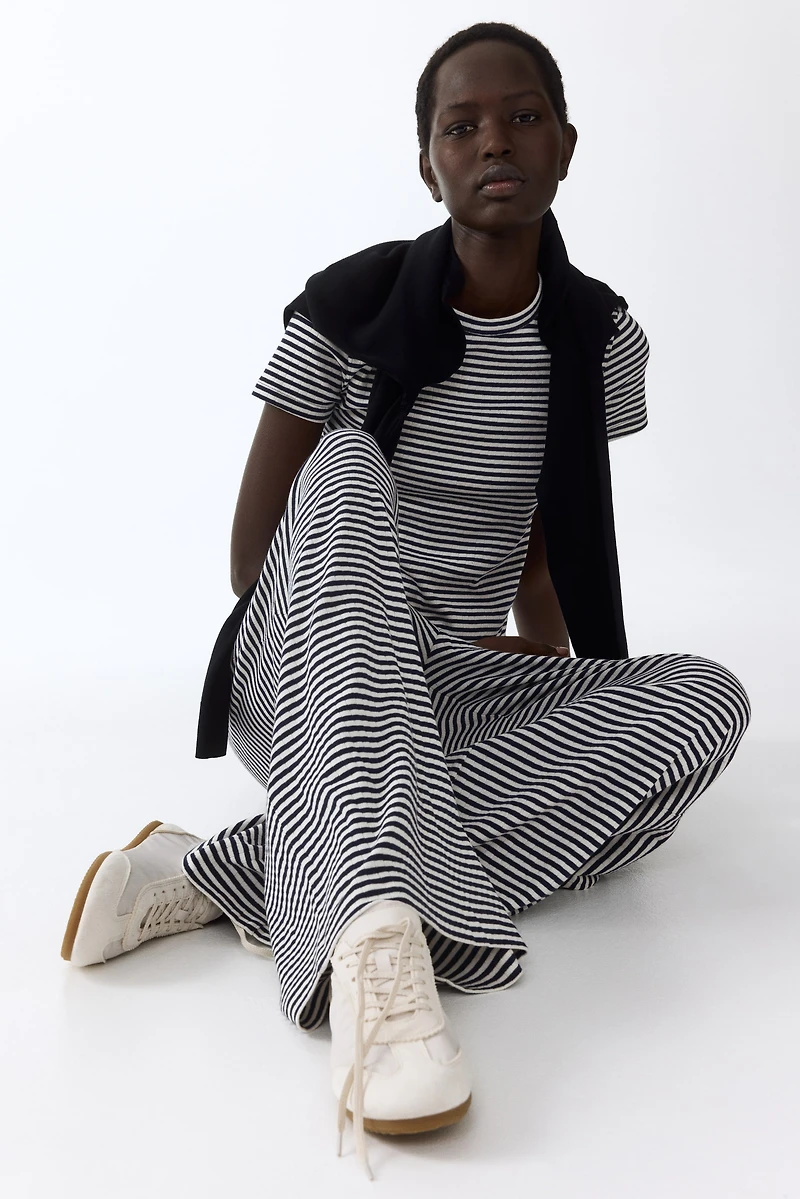 Ribbed Drawstring Pants