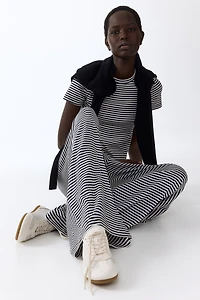 Ribbed Drawstring Pants